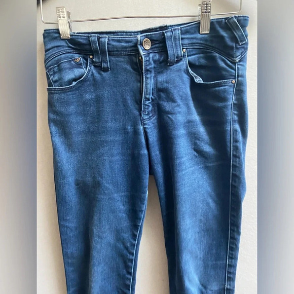Armani skinny leg denim  mid rise jeans Sz 26” - Picture 6 of 13